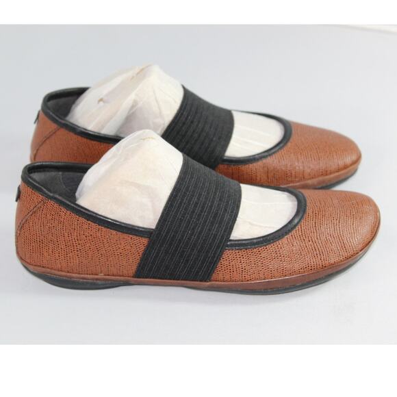 Camper girl multicolor ballerina flat brown black size 40 US size 10 Right Nina - Picture 1 of 10